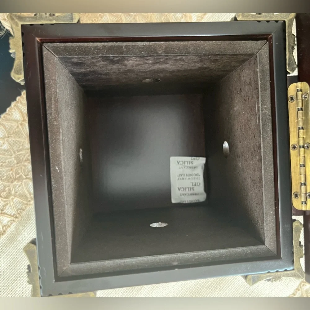 The Bombay Company Picture Frame Cube Storage Keepsake Box 2002